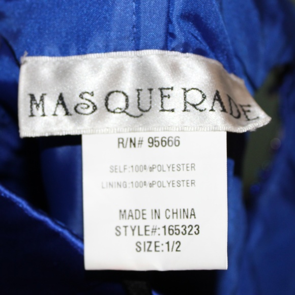 NWT Royal Blue Peek a Boo Prom Dress - Picture 6 of 6